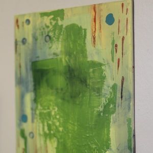 large original abstract acrylic art painting 14x11